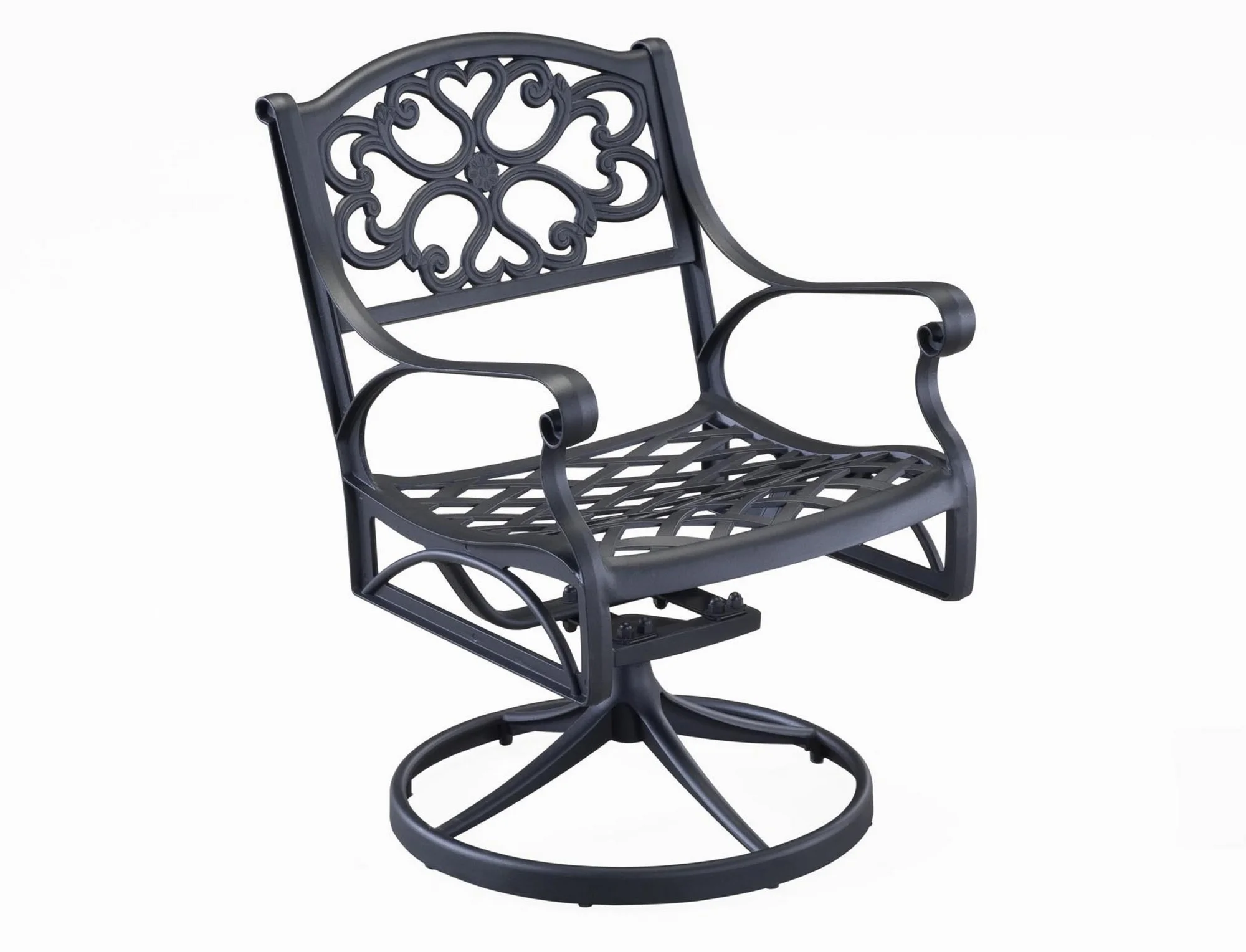 homestyles Sanibel Traditional Outdoor Swivel Rocking Chair with Cast