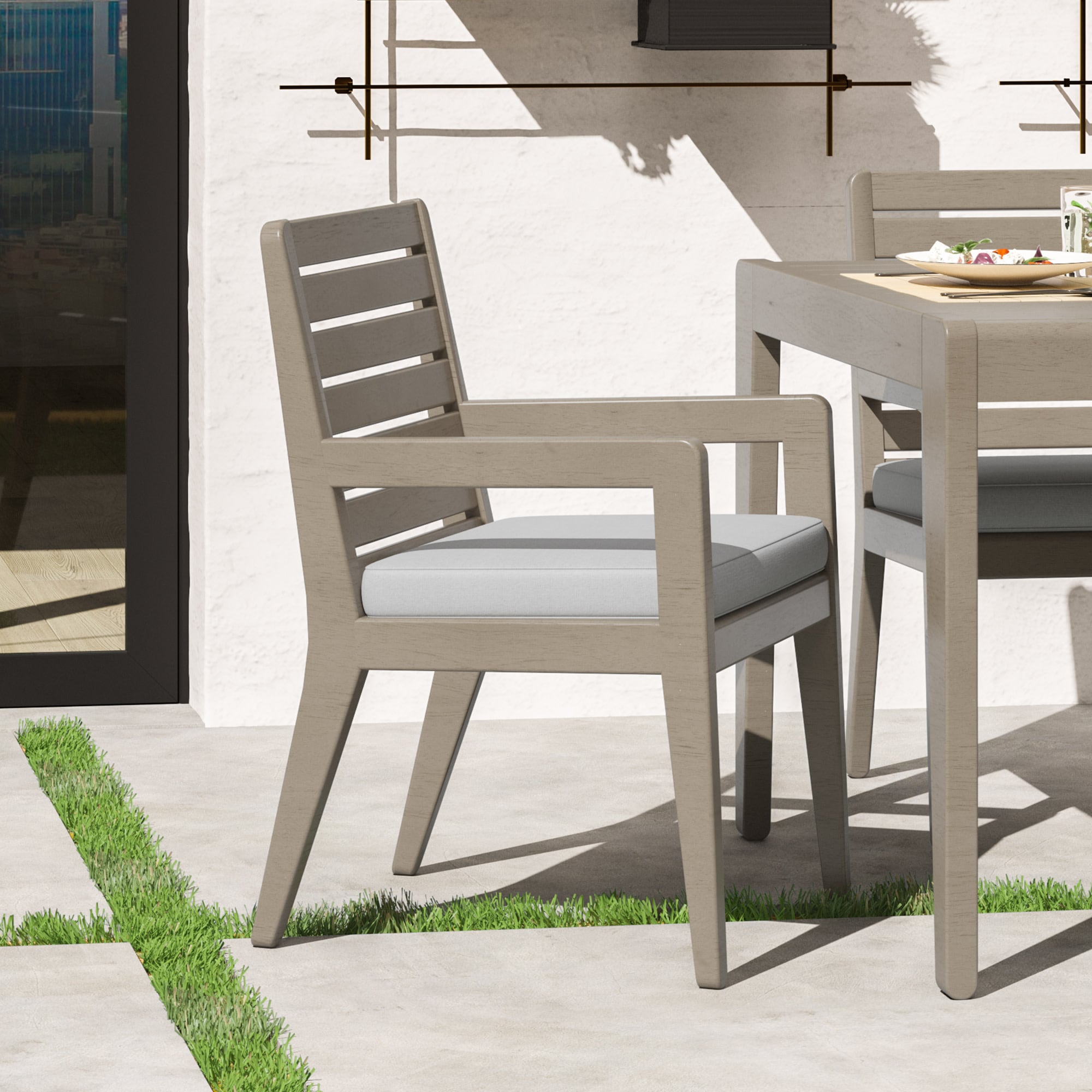 Outdoor Dining Armchair Pair