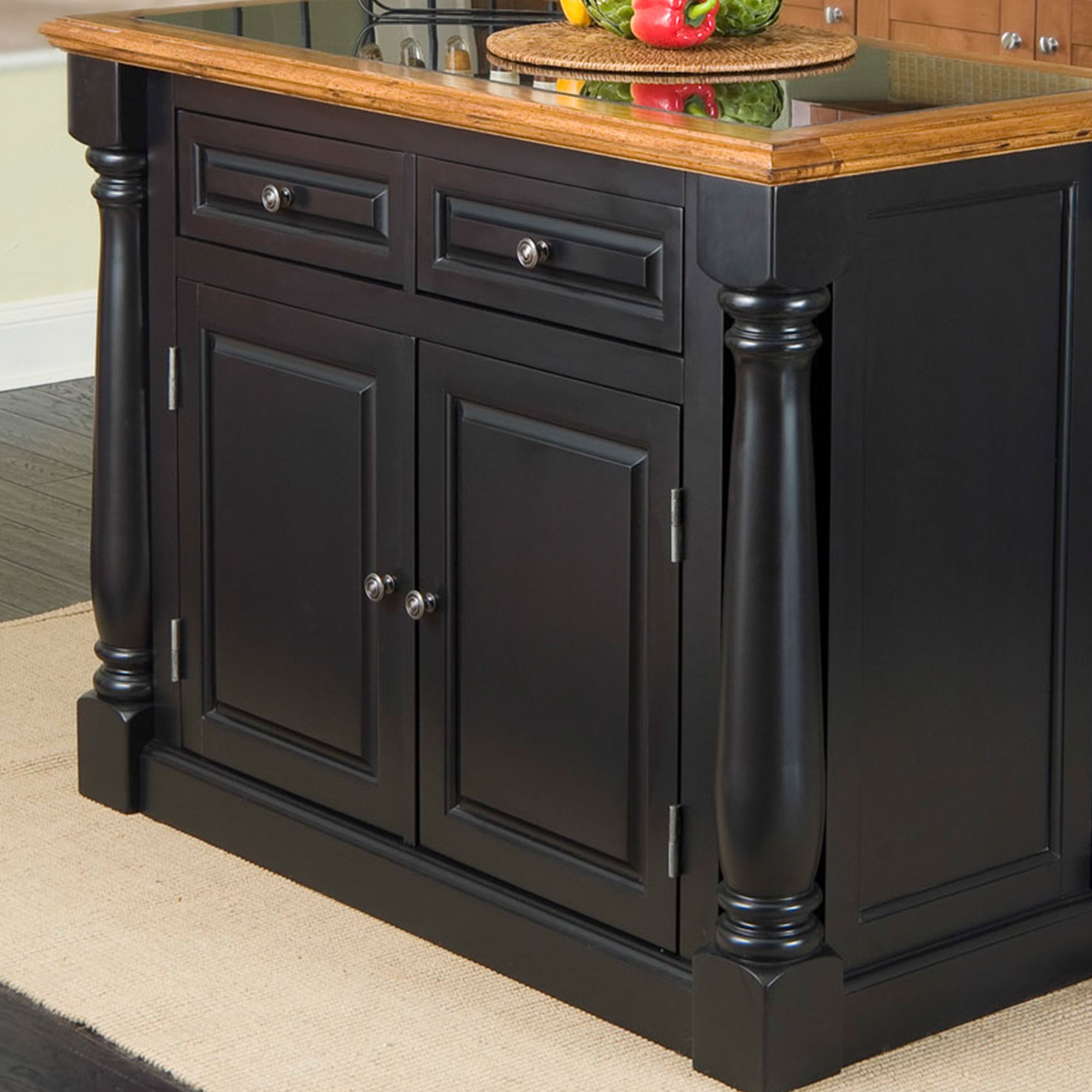 homestyles Monarch Kitchen Island with Granite Top