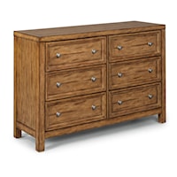 Traditional Dresser with Felt-Lined Top Drawers