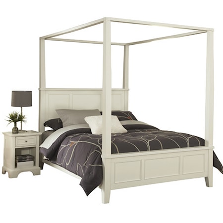 Queen Bed and Nightstand