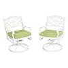 homestyles Sanibel Outdoor Swivel Rocking Chair with Cushion