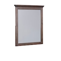 Traditional Dresser Mirror with Beveled Edge