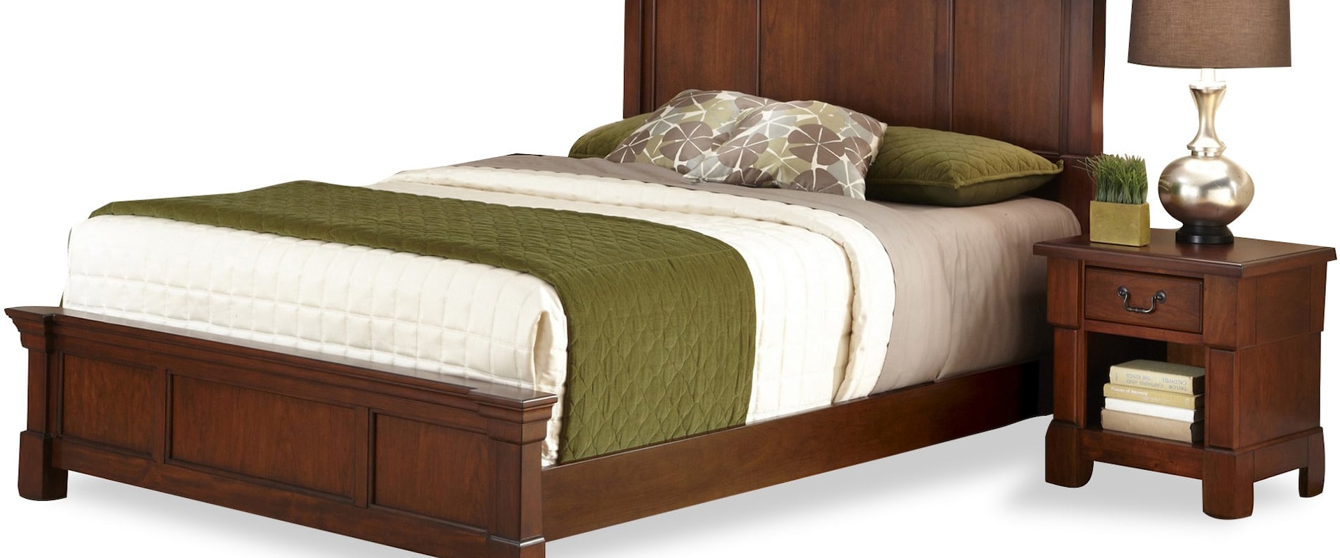 Queen Bed And Nightstand