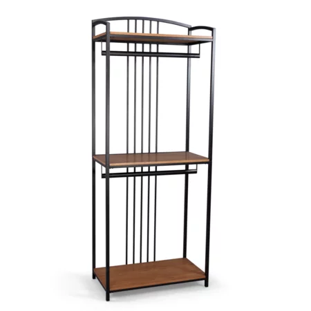 Traditional Closet Wall Hanging Unit with Metal Frame