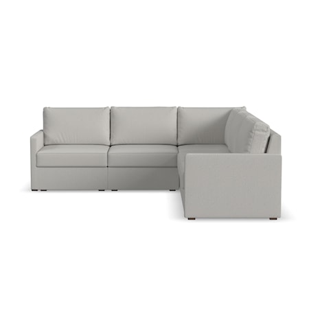 Narrow-Arm 5-Seat Sectional Sofa