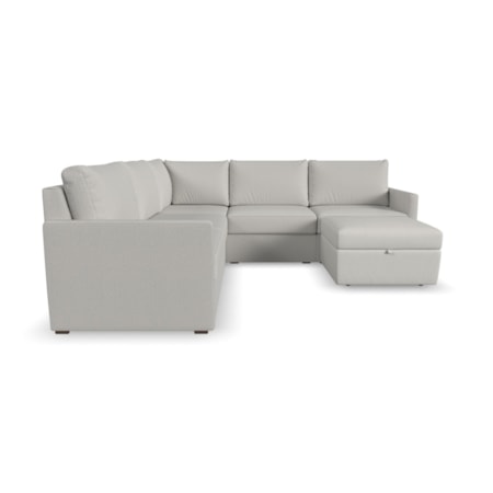 5-Piece Sectional Sofa with Storage Ottoman