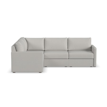 Narrow-Arm 4-Seat Sectional Sofa