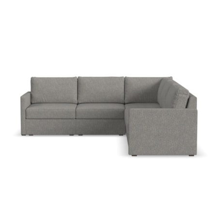 Narrow-Arm 5-Seat Sectional Sofa