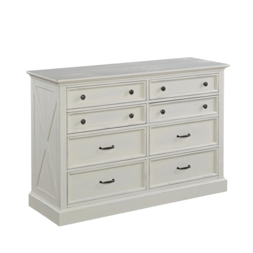 Cottage Style Dresser with Felt-Lined Drawers
