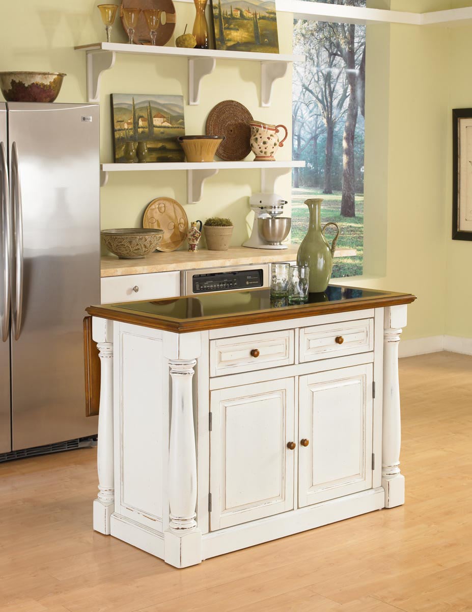 homestyles Monarch Kitchen Island with Granite Top