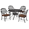 homestyles Capri Traditional 5 Piece Outdoor Dining Set