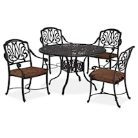 Traditional 5 Piece Outdoor Dining Set