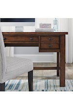 homestyles Tahoe Executive Desk with Drop-Front Keyboard Drawer