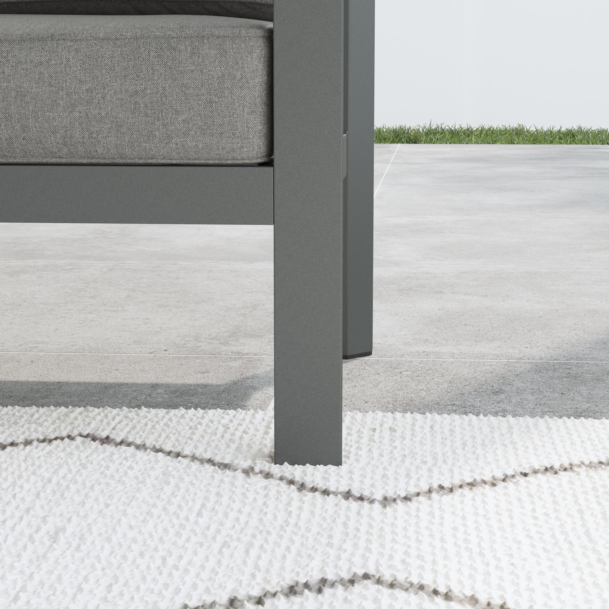 homestyles Grayton Outdoor Aluminum Sofa