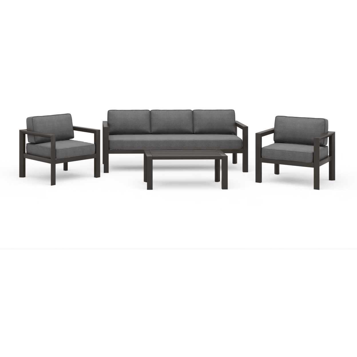 homestyles Grayton Outdoor 4-Piece Aluminum Sofa Set