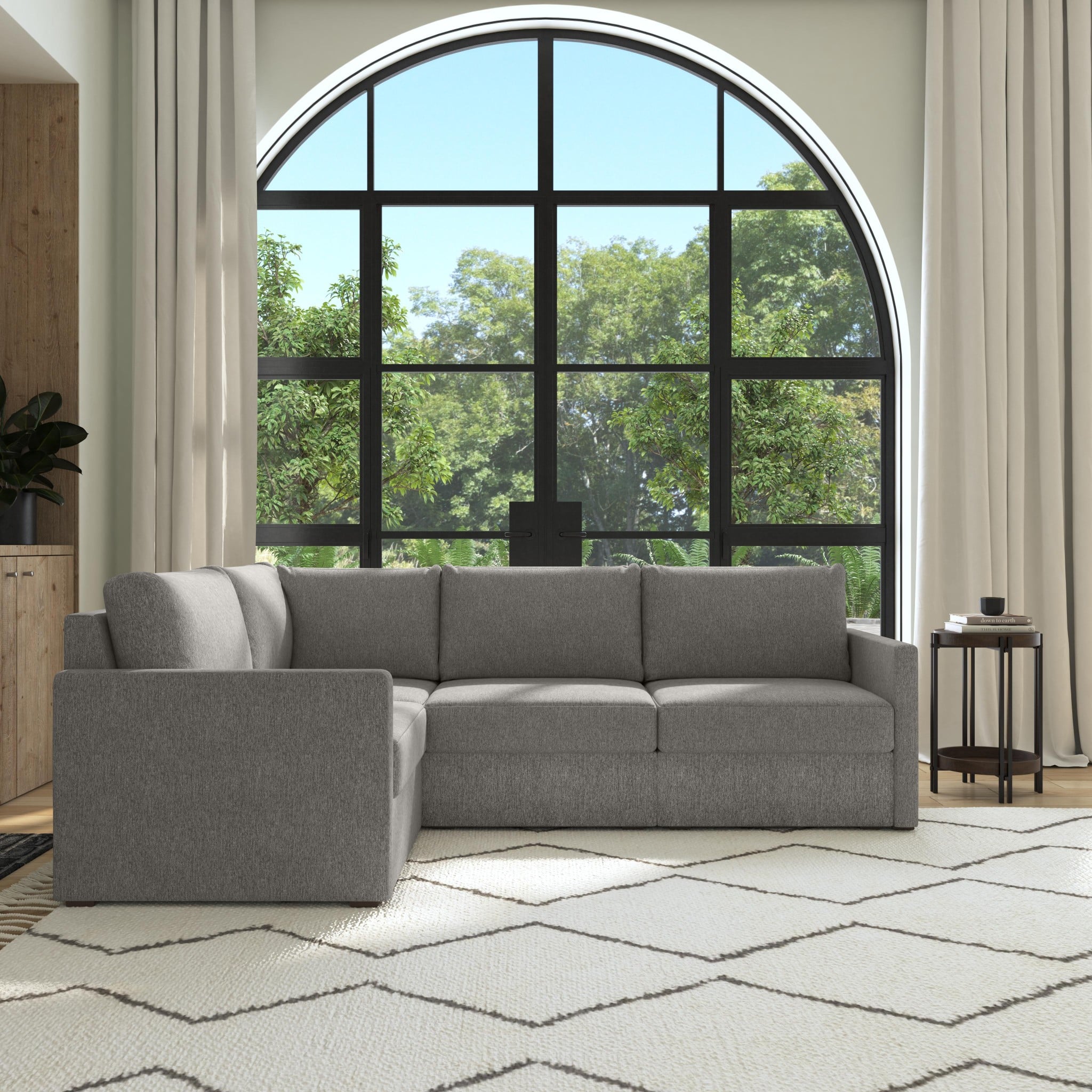 Flexsteel Flex Narrow-Arm 4-Seat Sectional Sofa