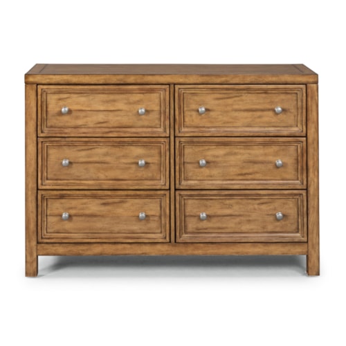 Traditional Dresser with Felt-Lined Top Drawers