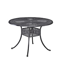 Traditional Outdoor Dining Table with Umbrella Hole