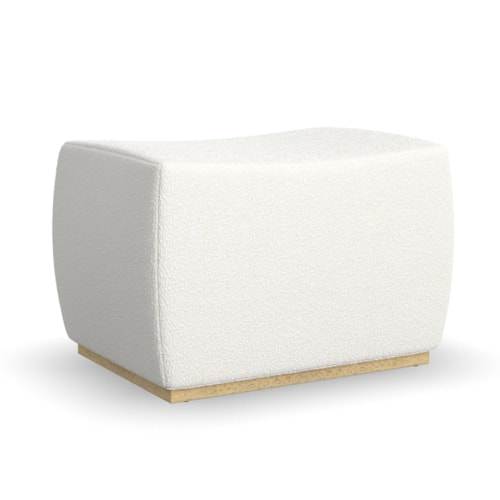 Contemporary Ottoman with Plinth Base