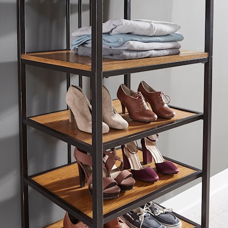 Closet Wall Shelf Unit