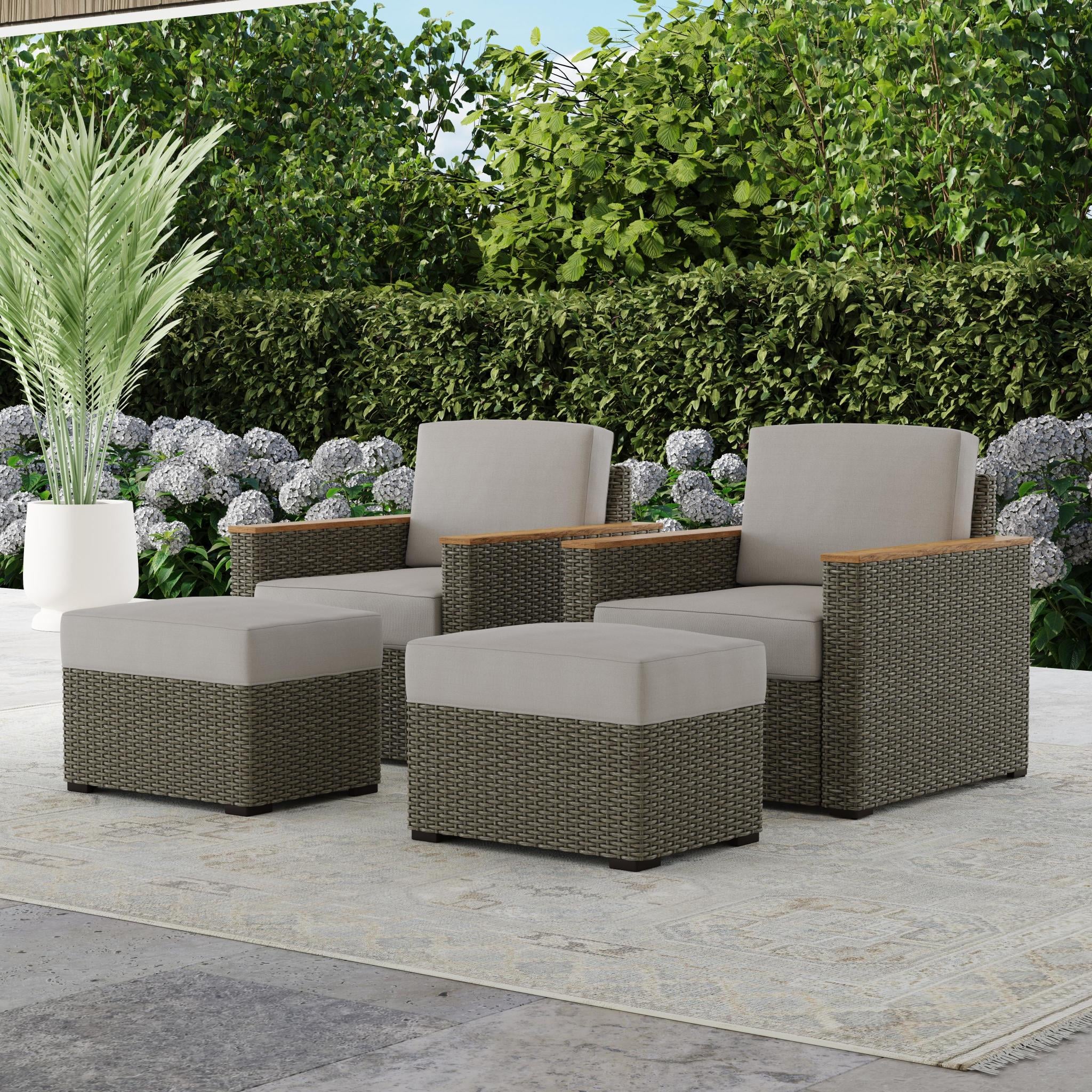 homestyles Boca Raton Outdoor Ottoman