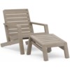 homestyles Sustain Outdoor Lounge Chair with Ottoman