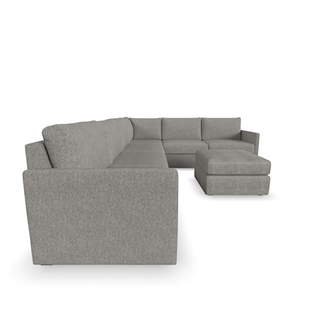 6-Piece Sectional Sofa with Ottoman