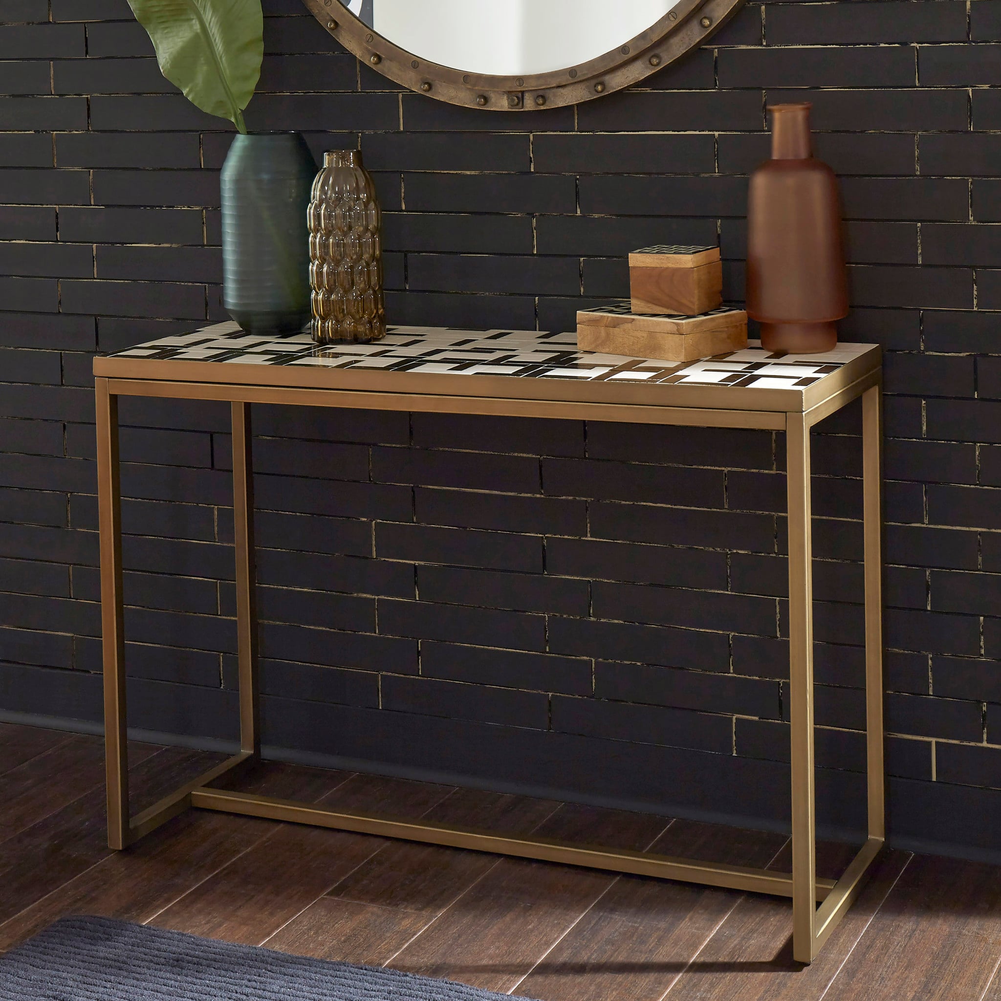 homestyles Geometric Ii Console Table