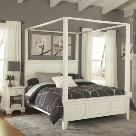 Queen Bed and Nightstand