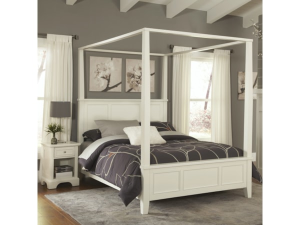 Queen Bed and Nightstand