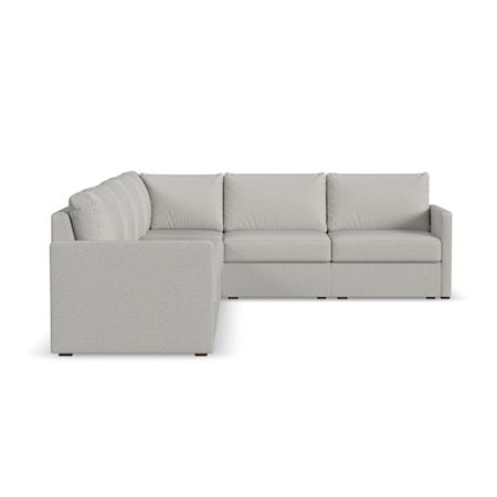 Narrow-Arm 6-Seat Sectional Sofa