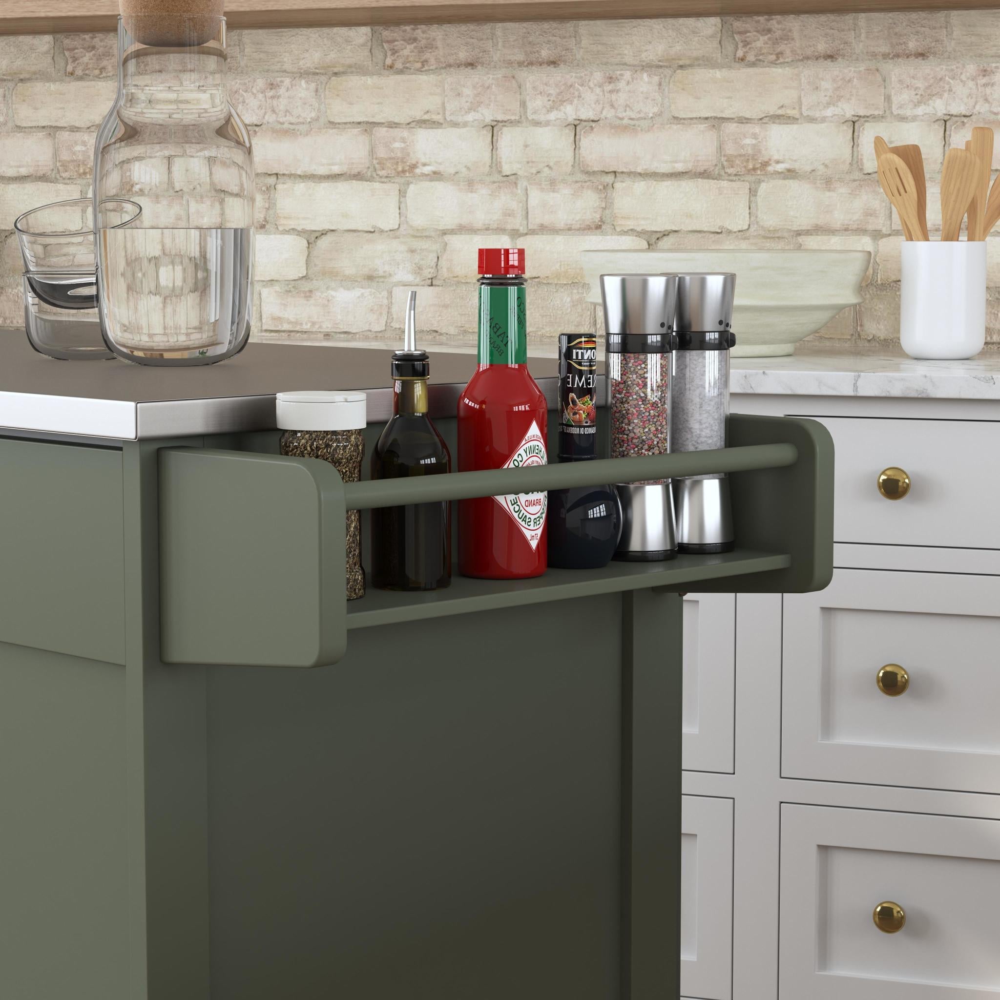 homestyles Dolly Madison Drop Leaf Kitchen Cart