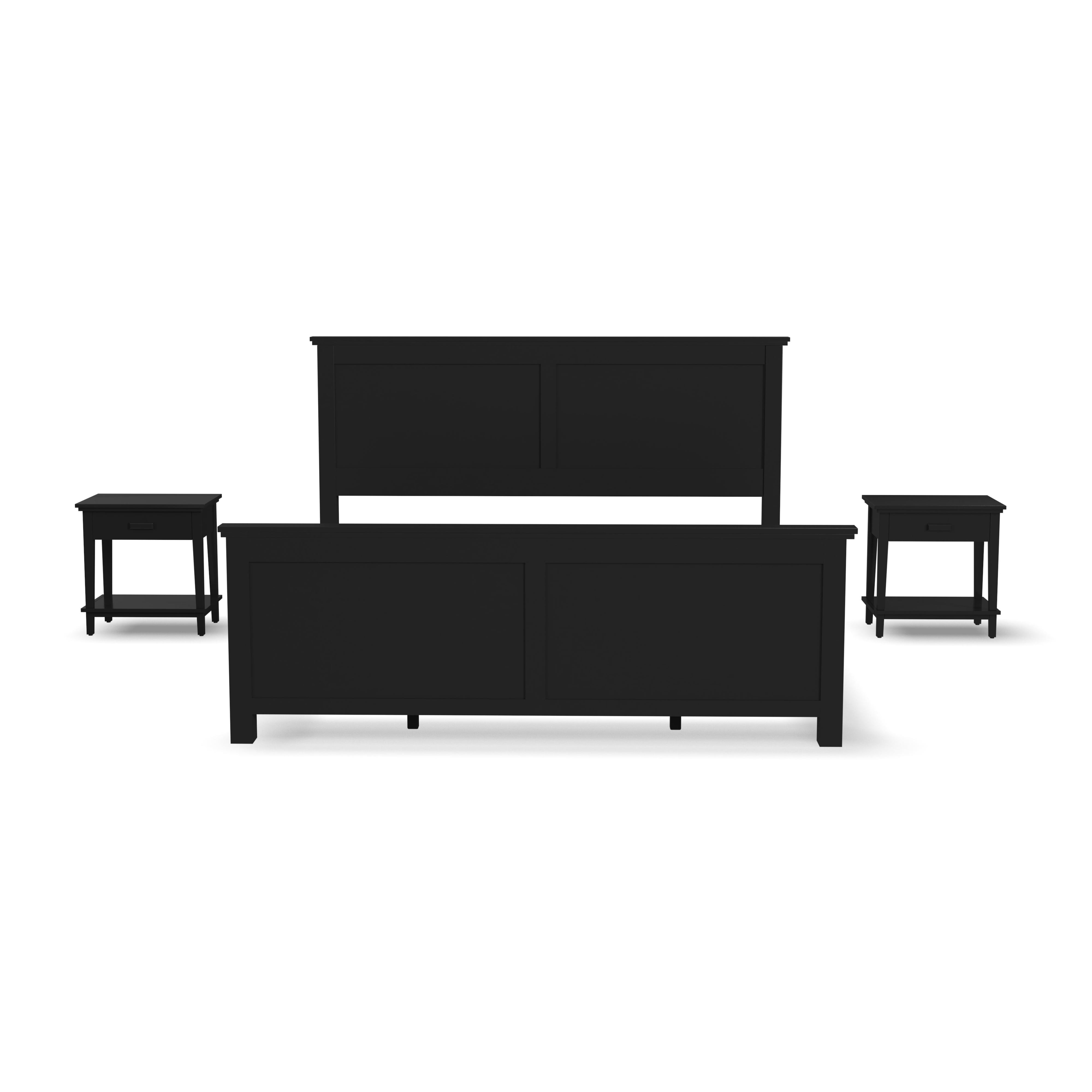 homestyles Oak Park King Bed And Two Nightstands