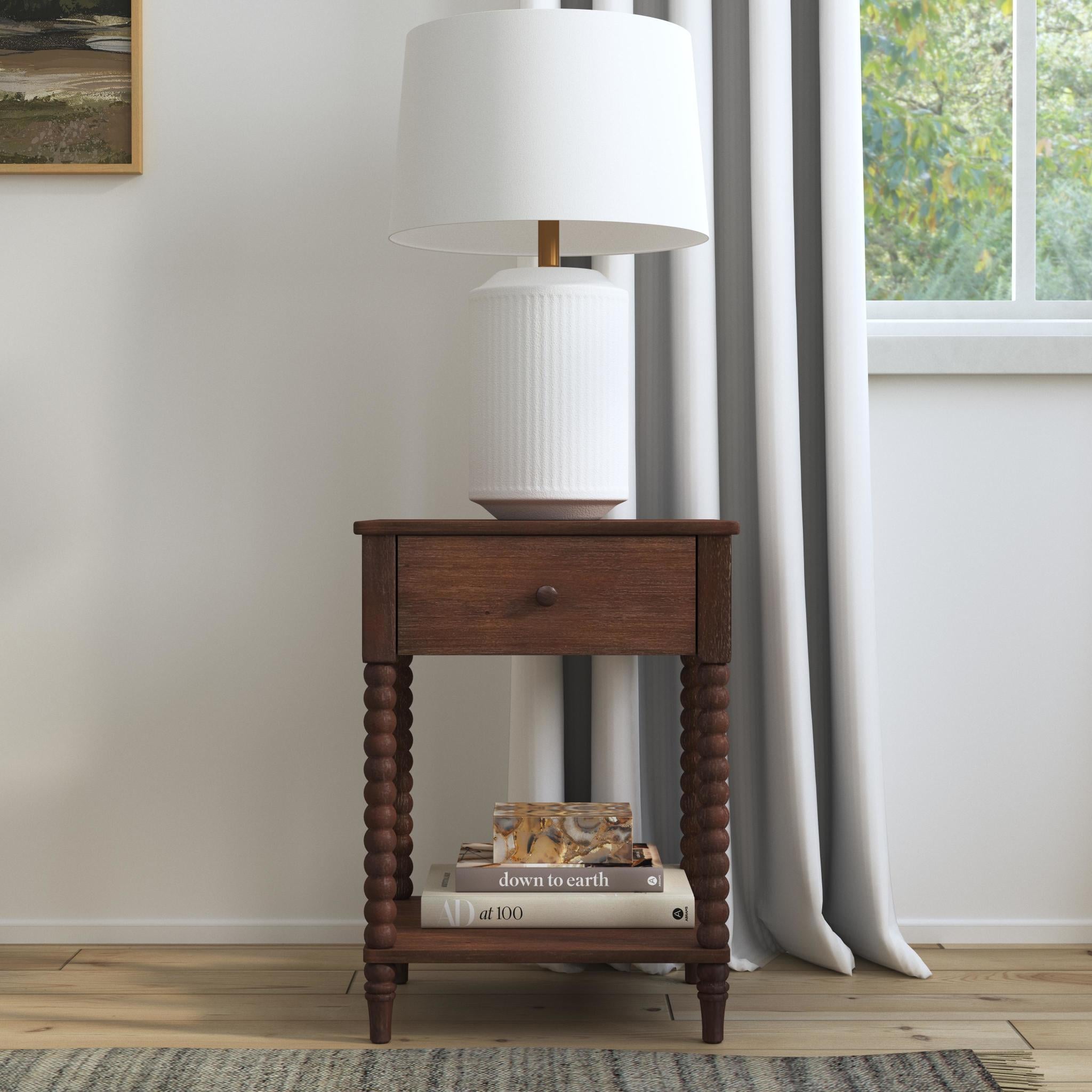 homestyles Spindle 1-Drawer Nightstand
