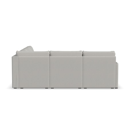 Narrow-Arm 5-Seat Sectional Sofa