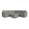 Flexsteel Flex Sectional Sofa with Storage Ottoman