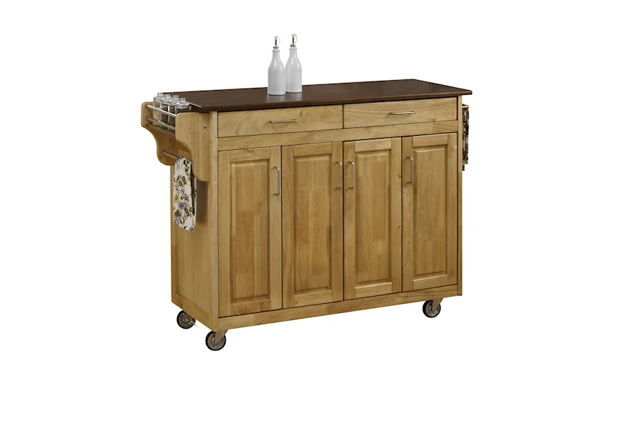 Create-A-Cart Kitchen Cart by homestyles at Sam Levitz Furniture