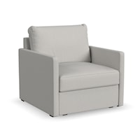 Transitional Accent Chair with Track Arms