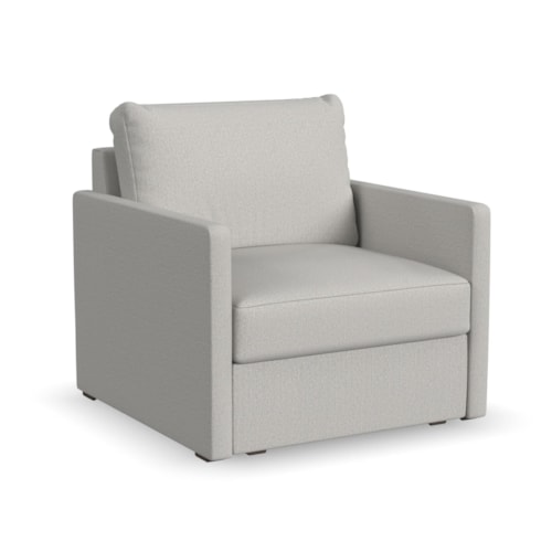 Flex Chair with Narrow Arm - Frost