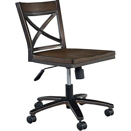 homestyles Xcel Contemporary Swivel Desk Chair with Seat Height Adjustment  | Sam's Furniture Outlet | Chair - Task Chairs
