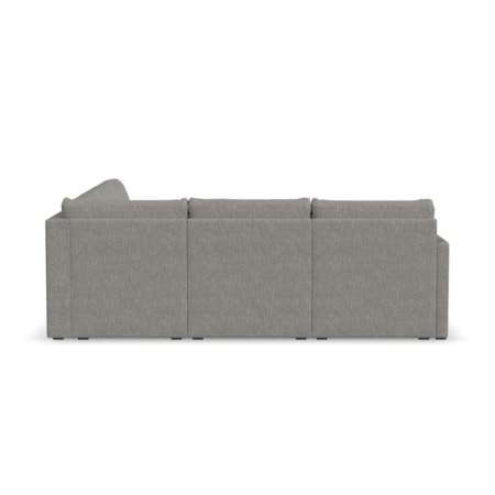 Narrow-Arm 5-Seat Sectional Sofa