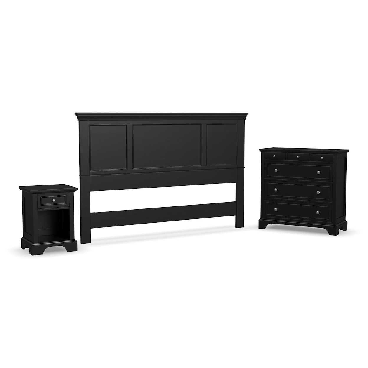 homestyles Ashford King Headboard, Nightstand and Chest