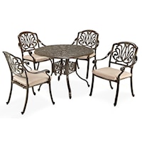 Traditional 5 Piece Outdoor Dining Set