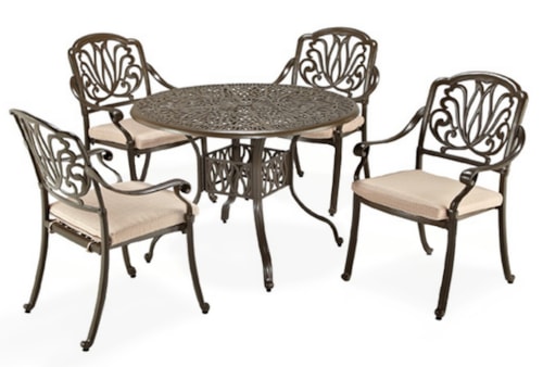 Traditional 5 Piece Outdoor Dining Set