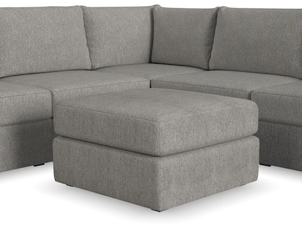 Sectional Sofa and Ottoman