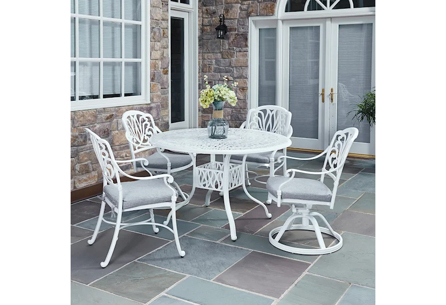 Capri 5 Piece Outdoor Dining Set by homestyles at Sam Levitz Furniture