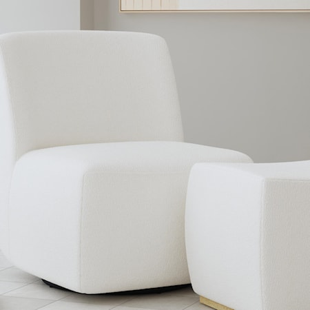 Swivel Chair and Ottoman