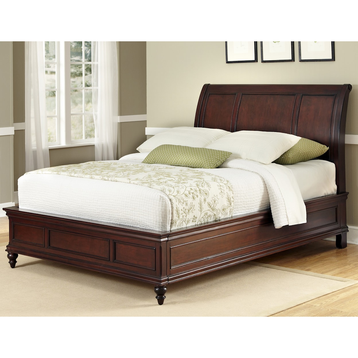 homestyles Lafayette King Bed and Nightstand