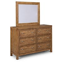 Traditional Dresser & Mirror Set